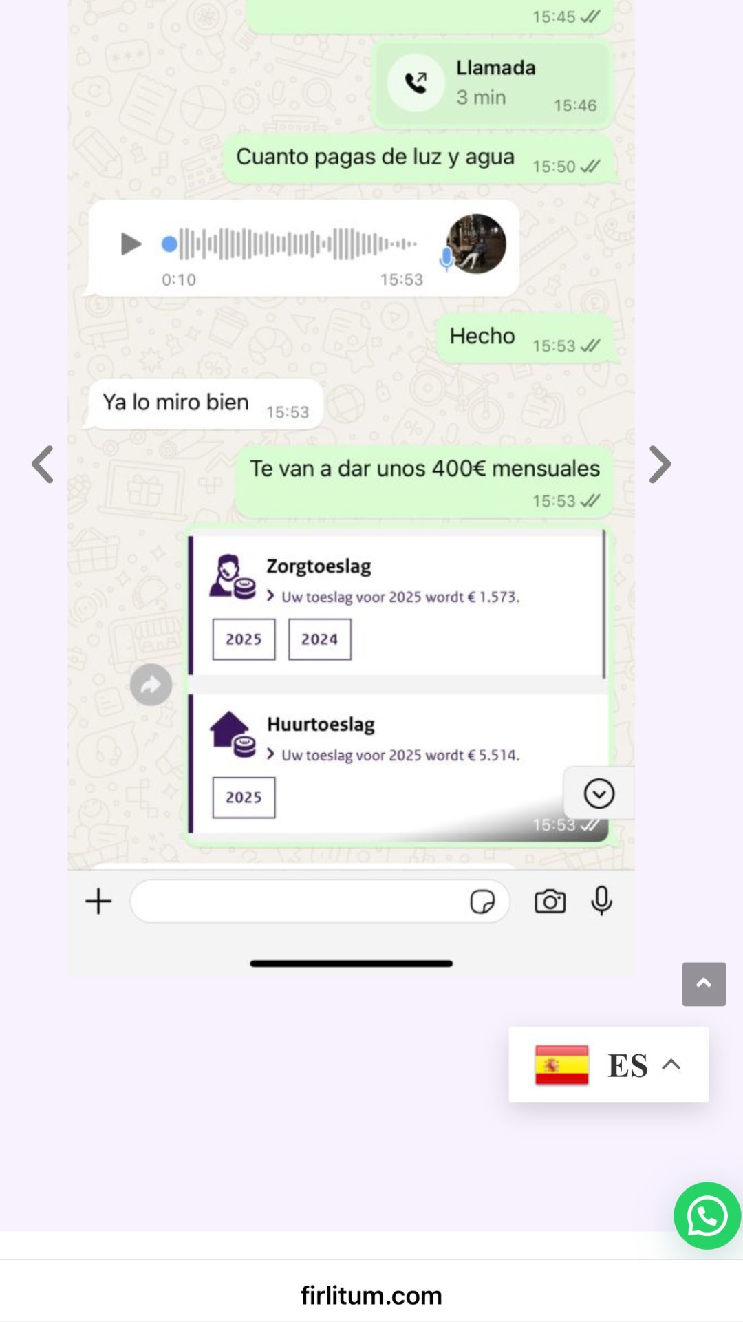 Captura real de reseña de un cliente de Firlitum en Instagram
